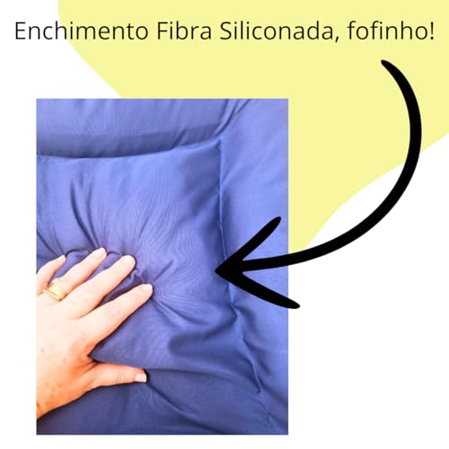 Colchonete Cachorro Gato Confortável Caminha Pet Lavável Tamanhos P M G (AZUL, Grande)