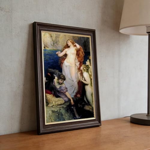 Impression sur toile Les perles d'Aphrodite - Tableau Herbert James Draper 20x30 cm