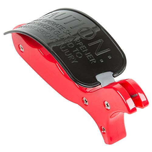 Chef Master 90015 Knife Sharpener | Carbide Tipped Knife Sharpener | Reversible Blades | Handheld Knife Sharpener | Safe & Ergonomic Handle | 1 Pack #TOP1
