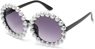 MIPPO Fashion Flower rim big round rhinestone Sunglasses Sweet Women Summer Ladies freshness beauty beach vacation pearl a... Price In India