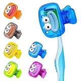 Maslasee Universal Toothbrush Head Covers - 6-Pack Hygienic Protector Caps with Air Vents for Manual & Electric Toothbrush, BPA-Free Travel Toothbrush Cover & Home Storage Case (Multi-Colored)