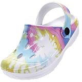 STQ Kids Garden Clogs Girls Close Toe Beach Shoes Comfort Slip-on Water Sandals Pastel, 3 US Little