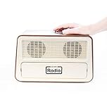 Ravencout Living One Button Radio, AM/FM, For Elderly, Dementia, Alzheimer's, Autism, Visual Impairment, Rechargeable, Retro style