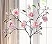 Produktbild 2er Set Kunstblume Magnolie Kunstpflanze 82cm hoch, Magnolienblüte, Dekozweige, Raumdeko, 2 Zweige zum dekorieren für den Frühling, Tischdeko mit Textilblüten, künstliche Blumen, Deko-Bündel