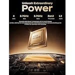 KAIGERR Gaming Laptop, Laptops with AMD Ryzen 4300U(Up to 3.7GHz), 16GB DDR4 512GB SSD Laptop Computer, 16.0inch Windοws 11 Laptop, 1920P FHD Display, WiFi 6, USB3.2, Type_C - Image 3