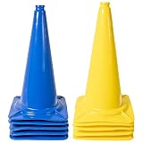 Dönges XXL Leitkegel Pylonen Hütchen Kegel 50 cm Pferdetraining 5x Blau 5x Gelb
