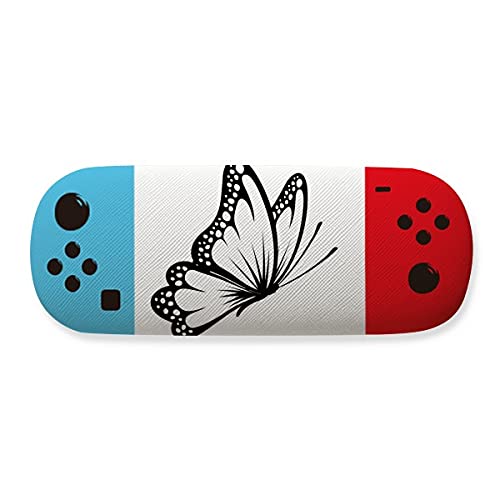 Étui de rangement pour lunettes motif papillon anti-rayures au design rétro
