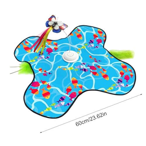 Jouet interactif pour chat – Solution anti-ennui rechargeable et silencieuse avec teasers