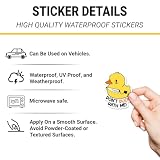 3Pcs Don't Duck With Me Sticker Gifts Funny I Don't Give A Duck Around and Find Out Waterproof Stickers Cute Quack Duck with Knife Vinyl Decal for Laptop Water Bottle Toolbox Phone Case Cars 3"