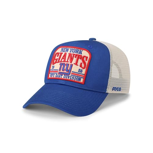 FOCO New York Giants NFL Truckstop Patch Trucker RF Cap - Royal
