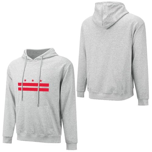 Washington D.C Lightweight Hoodies for Men Pure Cotton Pullover Long Sleeve Hoodie Sweatshirt with Pocket3