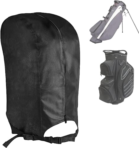 Protector de bolsa de golf impermeable y capucha a prueba de polvo con cremallera