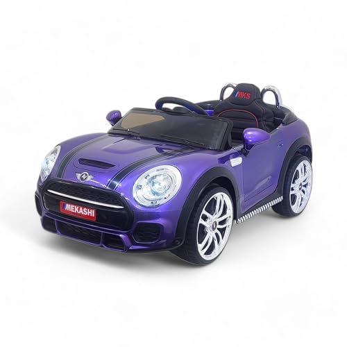 Image of MEKASHI Premium Electric Ride on Cars for Kids with Long Wheel Base, 1-7yrs (Metallic Violet, MKS001)