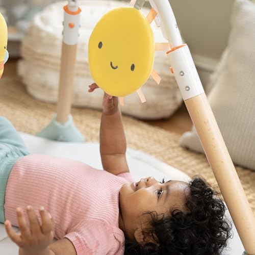 ​Ingenuity 6-in-1 Baby-Spielcenter – Multifunktionales Aktivitäts-Jumperoo – Umwandelbar in Spielgym, Spielhaus & Spieltisch – Inklusive Spielbügel & Bauchlagekissen – Natur-Thema – Für 0-24 Monate