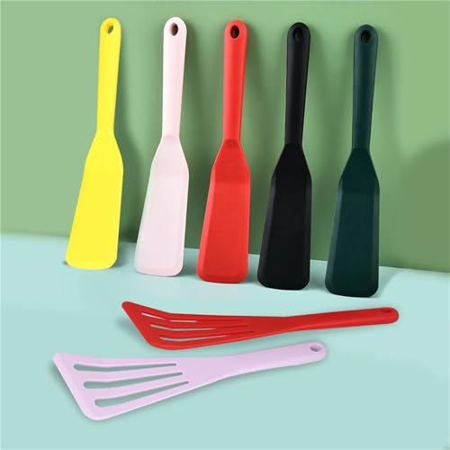 Spatule à poisson antiadhésive en silicone haute température style épuré noir