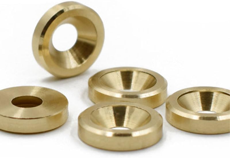 M3 M4 M5 M6 Brass Countersunk Gasket Fisheye Concave head Solid Washer 5PCS - (Size: M3x8x2.0mm)