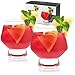 Viski 6448 Raye: Footed Punch Cups, One Size, Multi Colored