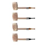 Free Boy 4 Pcs Corn Cob Tobacco Pipe Handmade Wooden Corn Cob Pipe