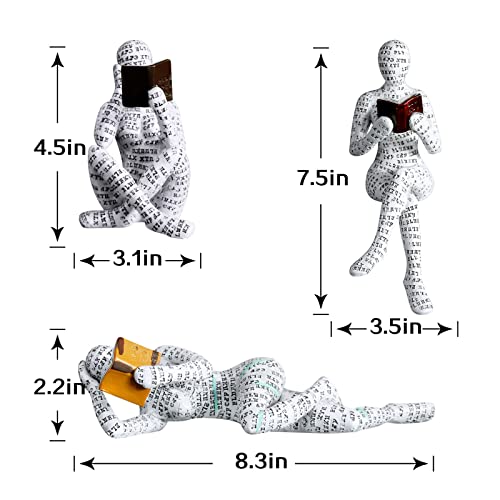 Estatua Decorativa Lectora Mujer miniatura 3