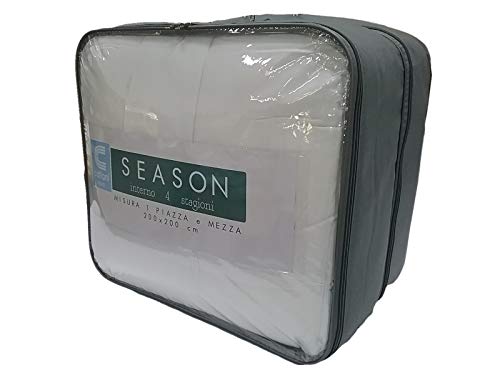 Edredón de microfibra de una plaza y media Duo de 4 estaciones - antiácaros