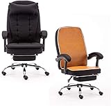 Bürostuhl, ergonomischer Heimbürostuhl mit Rückenstütze, verstellbare Armlehne, Chefsessel mit verstellbarer Rückenlehne, verstellbare Kopfstütze, gepolsterte Lendenwirbelstütze, drehbarer Schiebesitz
