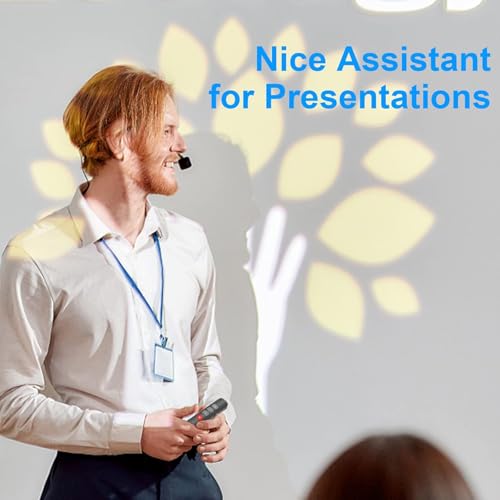 Clicker de apresentação sem fio – Controle remoto de apresentador recarregável 2 em 1 USB C/A PowerP