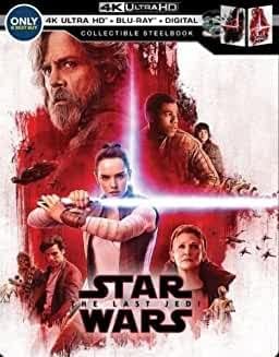 Star Wars:the Last Jedi Steelbook Digital Copy 4k Ultra Hd Disc ( No Blu-ray)