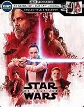 Star Wars:the Last Jedi Steelbook Digital Copy 4k Ultra Hd Disc ( No Blu-ray)