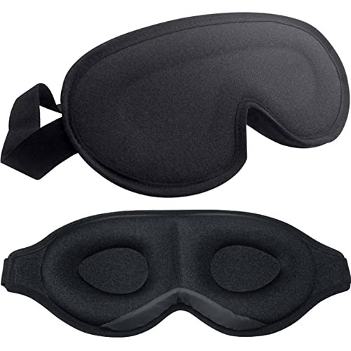 Cobertura de olho para mulheres e homens, 3D espuma de memória para dormir noturno tapa-olhos para h