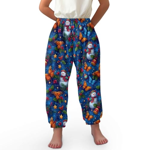 Image of Unisex Little Kids Yoga Trousers Bohemian Beach Pants Baggy Harem Activewear for Boys and Girls Age 3-10