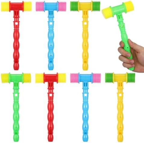 Toyvian Martillo De Juguete Sonoro, 8 Piezas Martillo De Flauta D...