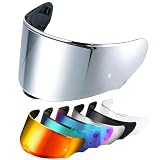 MXJ Gear Helmet Visors Face Shield Replacement,For Assault/Rapid/Stream Helmet Visor Accessories (Chrome Silver)