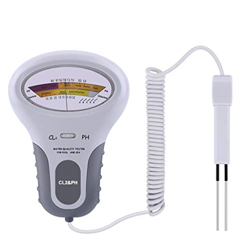 Produktfoto von Wasserqualitätsprüfgerät, Wasserqualität PH-Prüfgerät Chlor-Chlormessgerät Messgerät Spa Water Quality Monitor&hellip;