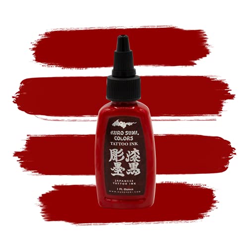 Kuro Sumi Japanese Tattoo Color Ink Pigments Set, Vegan Professional Tattooing Inks, 7 Master Colors, 1/2 oz
