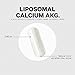 Codeage Liposomal Calcium AKG Supplement - Calcium Alpha-Ketoglutarate - 2-Month Supply - Liposomal Delivery - 1 Capsule Per Serving - Non-GMO, Gluten-Free - 60 Capsules
