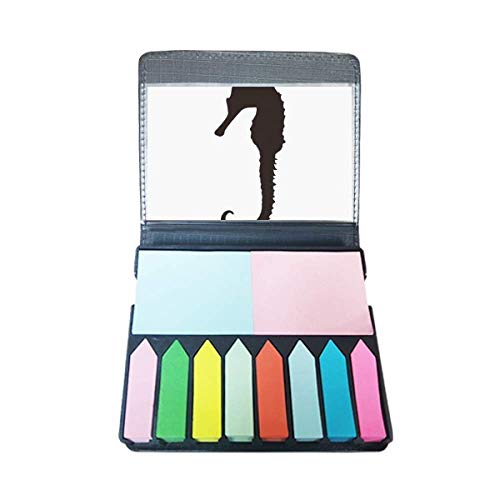 Marque-page hippocampe haut de gamme avec coffret de notes repositionnables