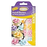 15 Zuckerblumen in Pastell Farben
