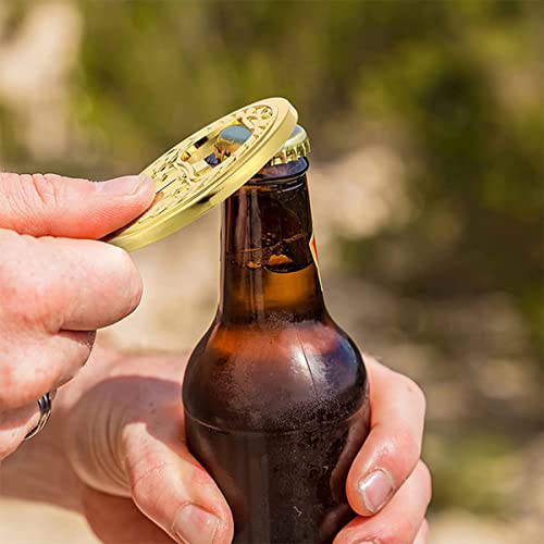 Doerdo 3Pcs Gold Medal Shaped Bottle Opener Metal Beer Opener For Party Game Bar Restaurant, Gold Silver Copper #TOP2