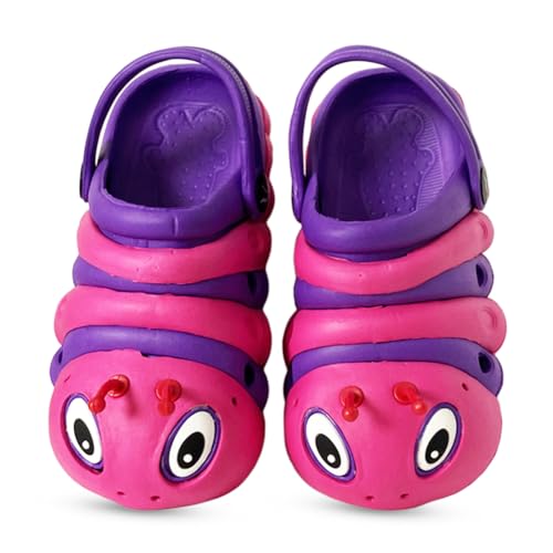 Image of NORTY Toddler Clogs - Fun Baby Clogs With Comfortable Back Strap - Caterpillar Shoes for Kids - Playful Bug Shoes