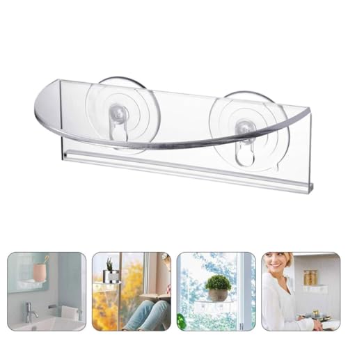 Estante para macetas de pared invisible de acrílico resistente al agua 8