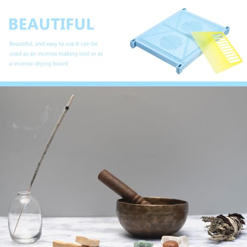 Angoily Incense Making Tools Kit with Mold and Needle for DIY Scent Stick Crafting Small Ergonomic Handheld Aroma Accessories 10.43X7.28 Inches