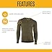 Carhartt Men's MBL113 Base Force® Midweight Base Layer Classic Crew - Small - Burnt Olive