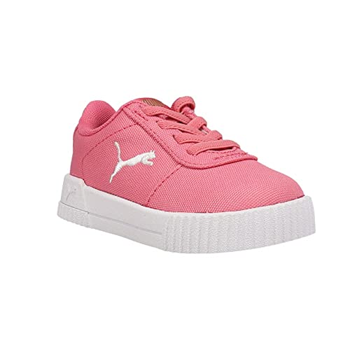 PUMA PUMA unisex baby Carina Summer Cat Slip on Sneaker, Puma White-puma Whit, 7 Infant US