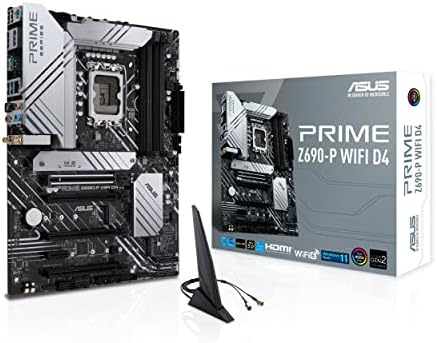 ASUS Prime Z790-P D4, an Intel Z790 LGA 1700 ATX motherboard with PCIe 5.0, three M.2 slots, 14+1 DrMOS, DDR4, Realtek 2.5 Gb LAN, HDMI, DP, USB 3.2 Gen 2x2 Type-C, front USB 3.2 Gen 2 Type-C