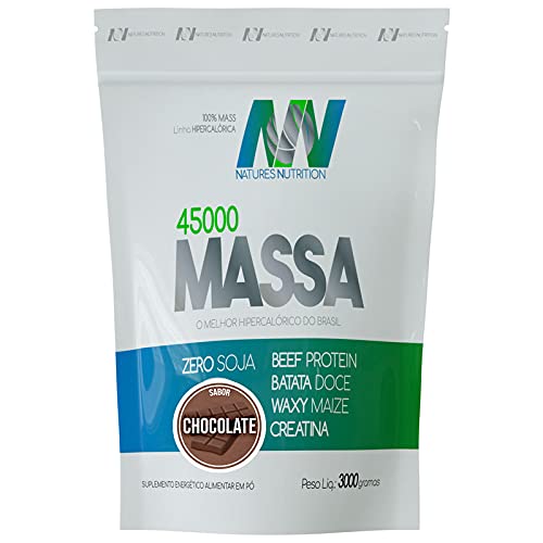 Hipercalórico Massa 45000 3kg Importado Natures - Chocolate