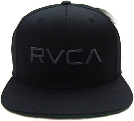 RVCA Twill Snapback Cap Hat Black