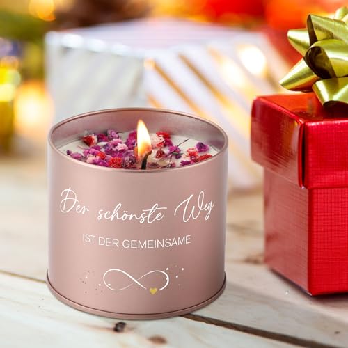 PRSTENLY Hochzeitsgeschenke für Brautpaare, 9OZ Lavendel Duftkerzen Romantisches Hochzeit Geschenk, Hochzeitsgeschenk für Tochter, Geschenk für Braut und Bräutigam