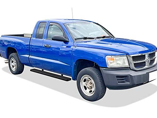 Estribos negros de acero inoxidable 6in APS para Dodge Dakota miniatura 6