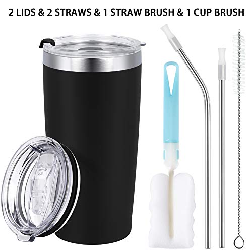 8 Pack Travel Tumbler Set With Bpa Free Lids, Double Wall Vacuum Insulated Stainless Steel Tumbler With Straws For Home School Office Camping, Powder Coated Coffee Cup, Keep Drinks Hot&Cold, Mix Color #TOP7