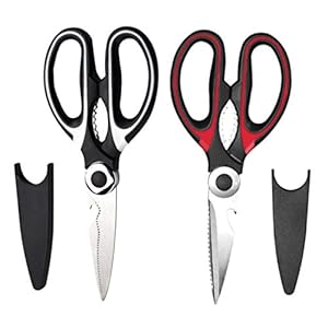 BESTonZON 2 stuks gevogelteschaar high-performance keukenschaar van roestvrij staal voor kippengevogelte botvleesvis